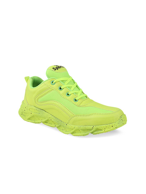 

Shoetopia Women Fluorescent Green Sneakers