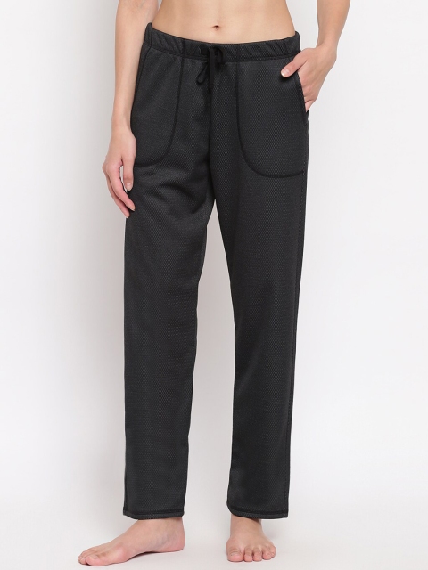 

Enamor Women Charcoal Relaxed Fit Fleece Lounge Pants