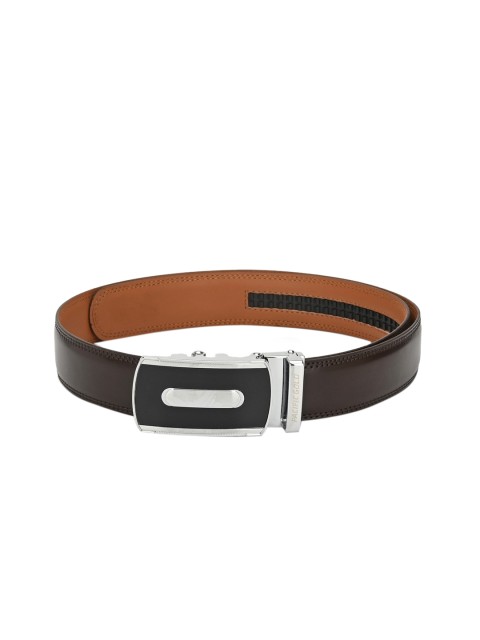 

Pacific Gold Men Brown Solid Leather Belt