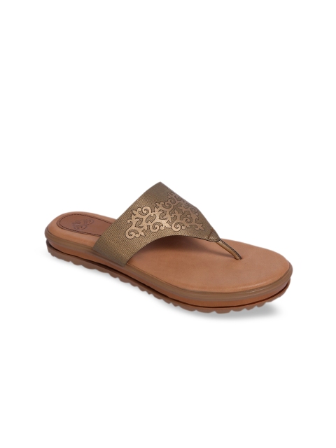

Sole To Soul Women Gold Printed Comfort Heels