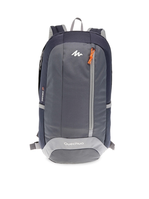 

Quechua By Decathlon Unisex Black & Grey Colourblocked Hiking Backpack
