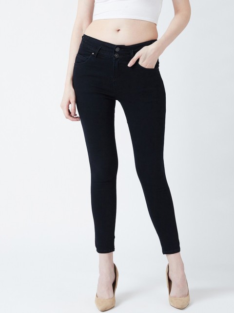 

Devis Women Black Skinny Fit Mid-Rise Clean Look Stretchable Jeans