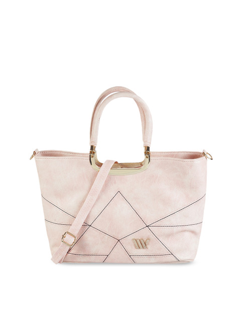 

WALKWAY Pink Solid Handheld Bag