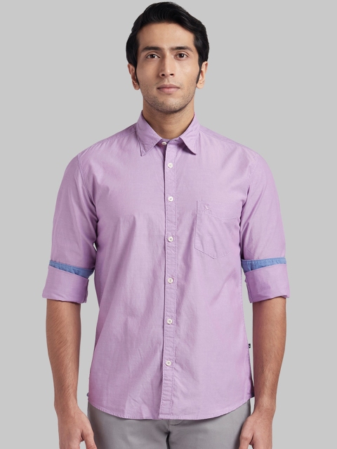 

Parx Men Lavender Regular Fit Printed Casual Shirt