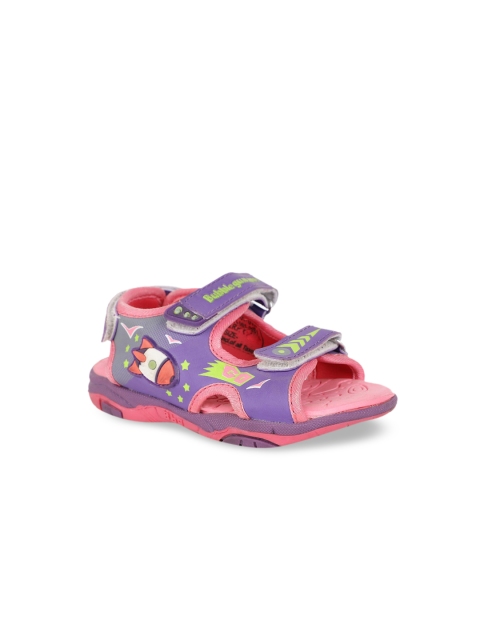 

Bubblegummers Girls Blue & Pink Sports Sandals