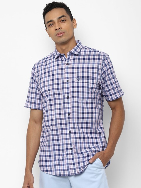 

Allen Solly Men Blue Slim Fit Checked Casual Shirt