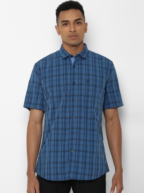 

Allen Solly Men Blue Slim Fit Checked Casual Shirt