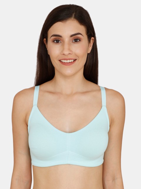 

Zivame Blue Solid Non-Wired Non Padded Everyday Bra ZI1487CORE0BLUE