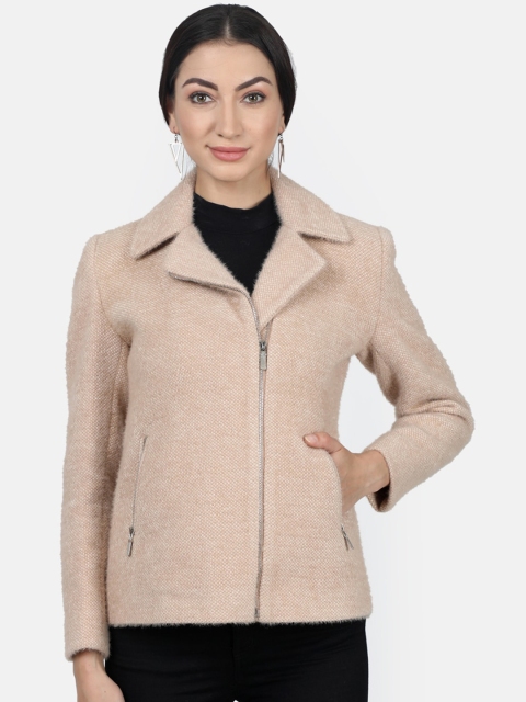 

Monte Carlo Women Beige Solid Overcoat