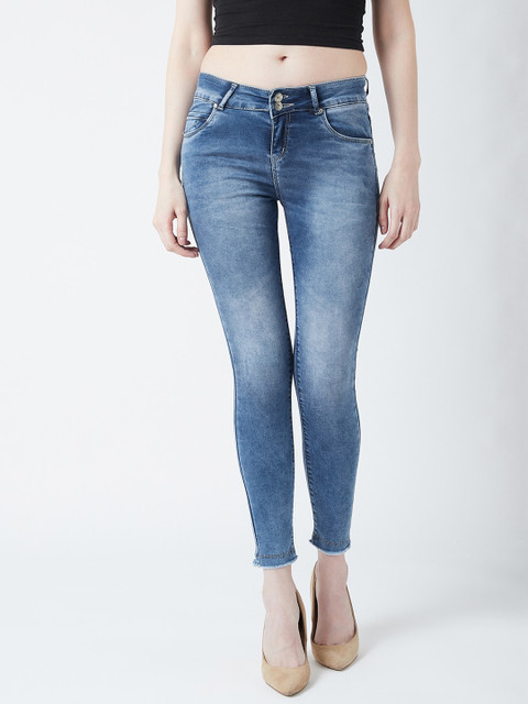 

Devis Women Blue Skinny Fit High-Rise Clean Look Stretchable Jeans