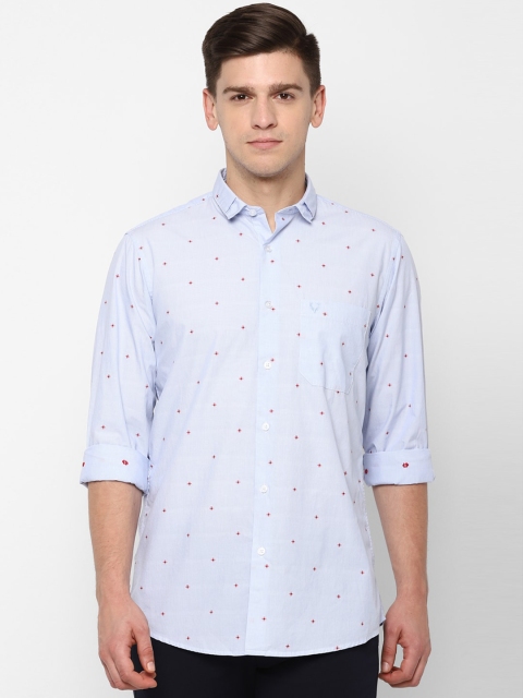 

Allen Solly Men Blue Slim Fit Printed Casual Shirt