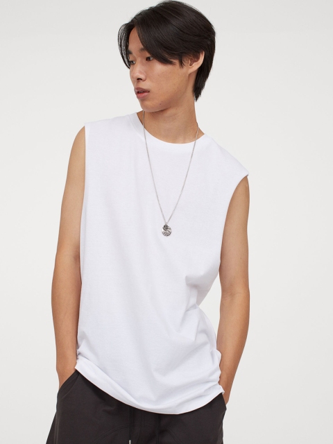 

H&M Men White Vest Top