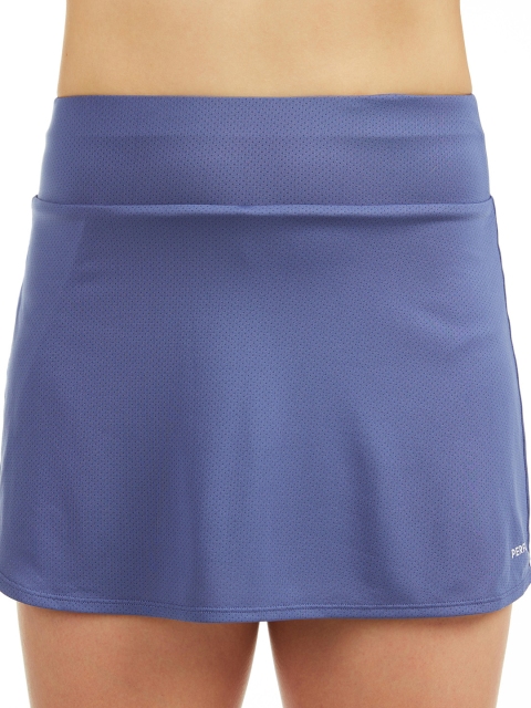 

PERFLY By Decathlon Women Blue Solid Mini Straight Skirt