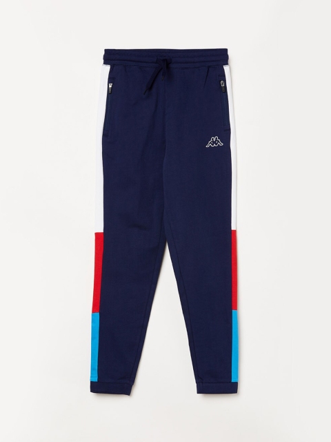 

Kappa Boys Navy Blue Solid Straight Fit Joggers