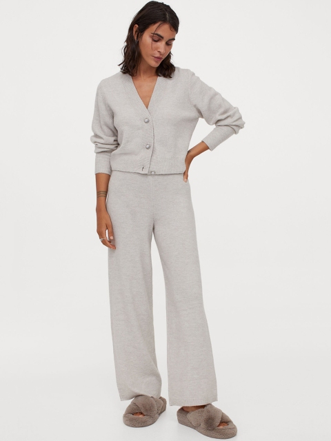 

H&M Women Grey Knitted Trousers