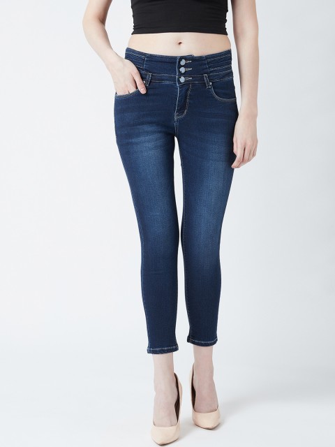 

Devis Women Blue Skinny Fit High-Rise Clean Look Stretchable Jeans