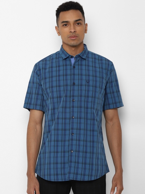 

Allen Solly Men Blue Slim Fit Checked Casual Shirt
