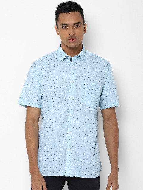 

Allen Solly Men Blue Regular Fit Printed Casual Shirt
