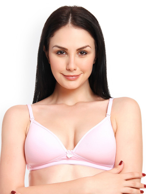 

Innocence Pink Solid Non-Wired Lightly Padded Beginners Bra BBAPLIN36527