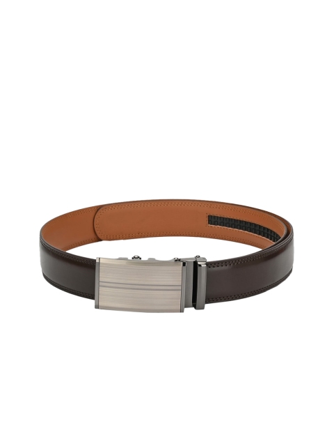 

Pacific Gold Men Brown Solid Leather Belt