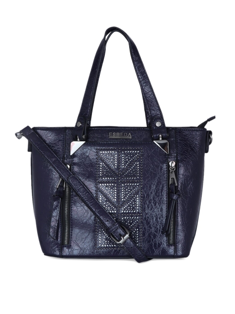 

ESBEDA Navy Blue Embellished Shoulder Bag