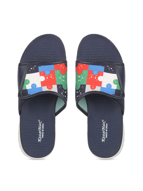 

KazarMax Unisex Multicoloured Printed Sliders, Multi