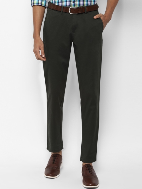 

Allen Solly Men Black Slim Fit Solid Regular Trousers