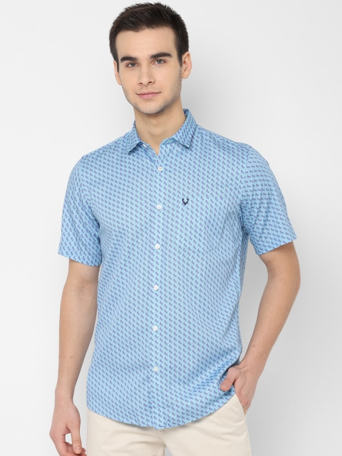 

Allen Solly Men Blue Slim Fit Checked Casual Shirt