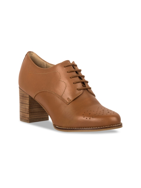 

Vanilla Moon Women Tan Brown Leather Derbys