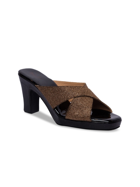 

Inc 5 Women Gold-Toned Embellished Block Heels