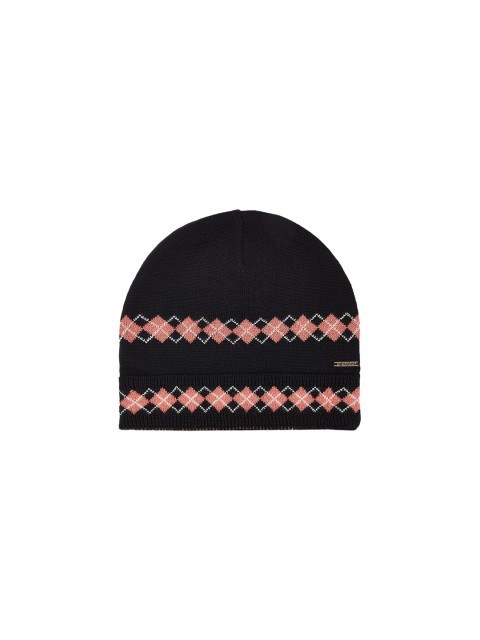 

Kosha Women Black Self Design Beanie