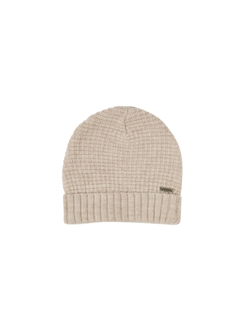 

Kosha Women Beige Self Design Wool Beanie