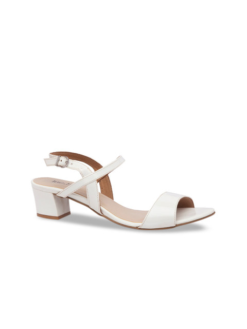 

Inc 5 Women White Solid Block Heels