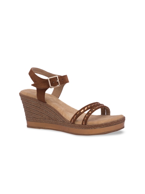 

Inc 5 Women Tan Brown Embellished Sandals
