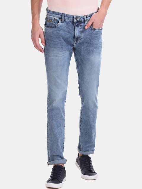 

Aeropostale Men Blue Slim Fit Mid-Rise Clean Look Jeans