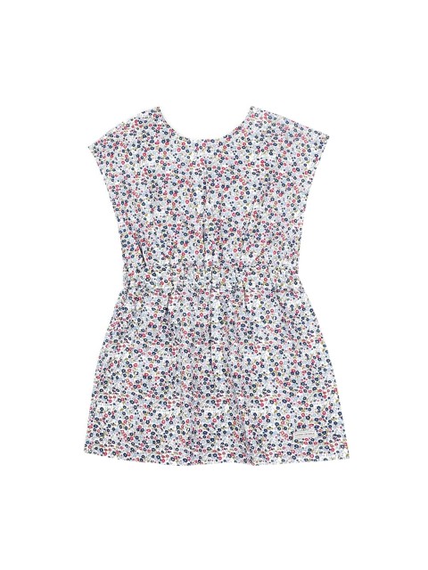 

Cherry Crumble Girls Blue Printed Fit and Flare Dress