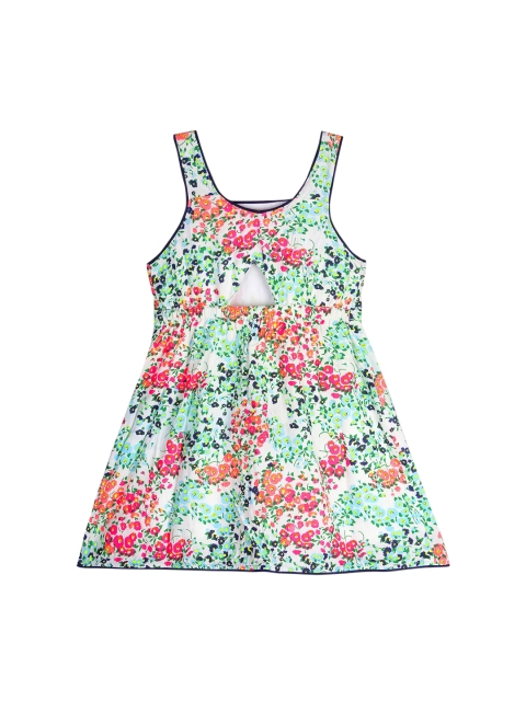 

Cherry Crumble Girls Multicoloured Printed A-Line Dress, Multi