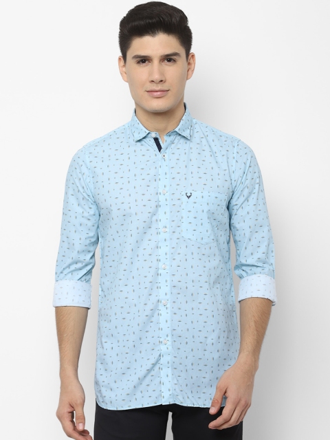 

Allen Solly Men Blue Slim Fit Printed Casual Shirt