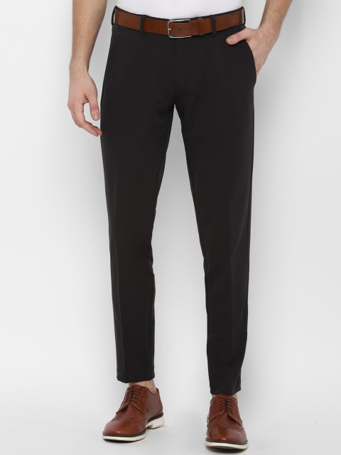 

Allen Solly Men Black Slim Fit Solid Formal Trousers