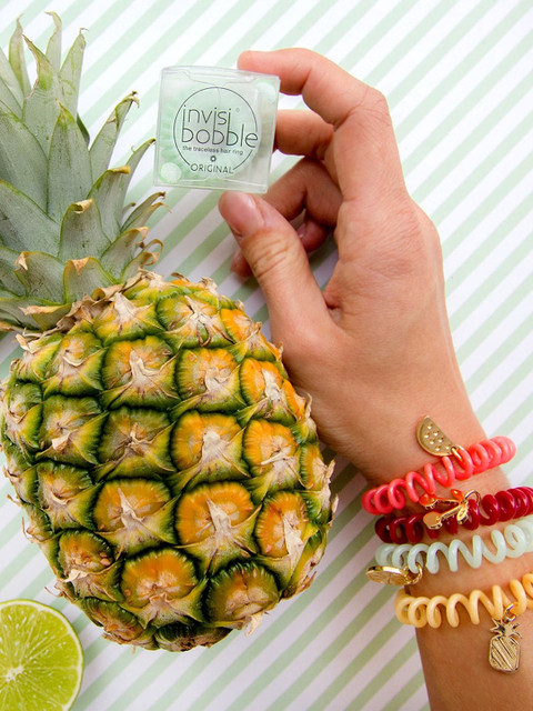 

invisibobble Original Tutti Frutti Pineappeal w. sticker the traceless Hair Ring, Yellow