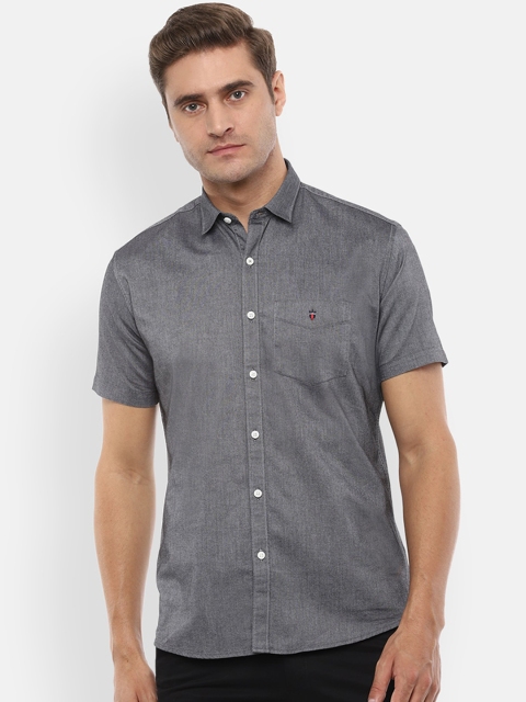 

Louis Philippe Sport Men Grey Slim Fit Solid Casual Shirt