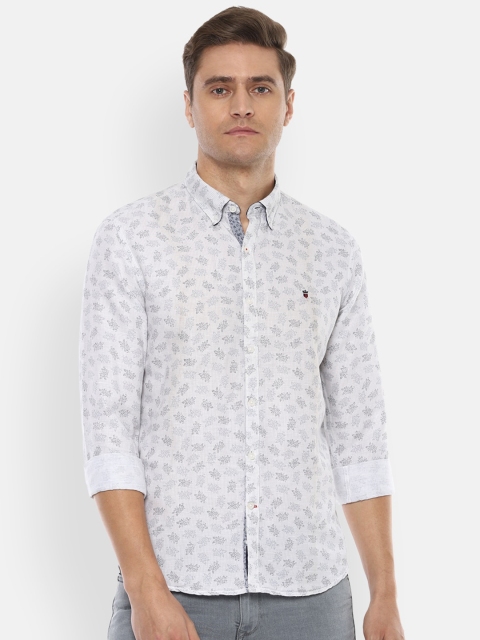 

Louis Philippe Sport Men White & Black Slim Fit Printed Casual Shirt