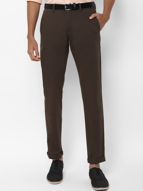 

Allen Solly Men Brown Slim Fit Solid Regular Trousers