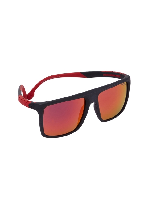 

Carrera Men UV Protected Square Sunglasses HYPERFIT 11/S BLX 57UZ, Red