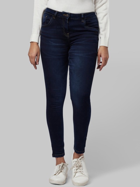 

Park Avenue Woman Women Blue Regular Fit Mid-Rise Clean Look Jeans