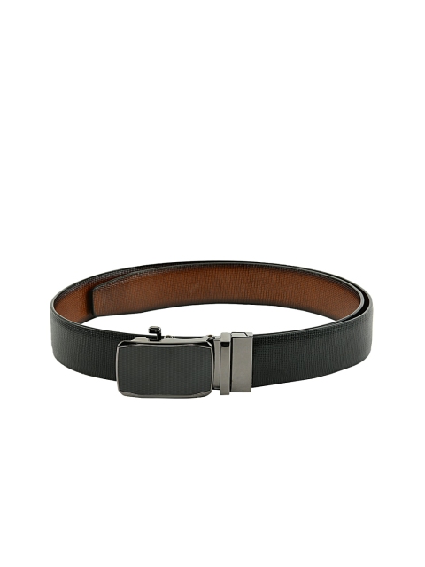 

Kastner Men Black & Brown Textured Reversible Belt