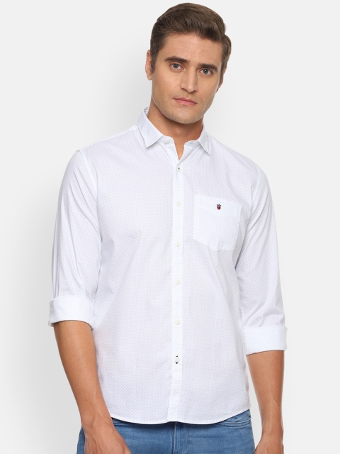 

Louis Philippe Sport Men White Slim Fit Printed Casual Shirt