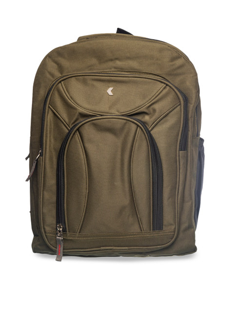 

Khadims Boys Olive Green Solid Backpack