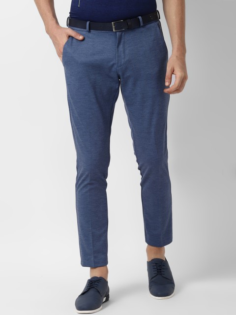 

Louis Philippe Sport Men Blue Slim Fit Solid Regular Trousers