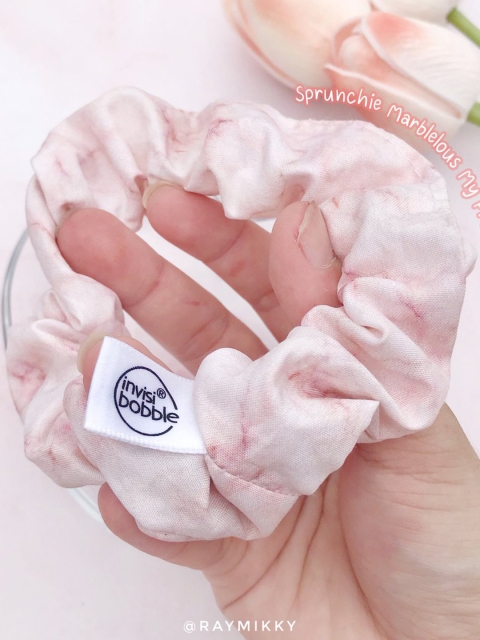 

invisibobble Marblelous SPRUNCHIE My Precious Spiral Hair Ring meets Scrunchie, Pink